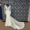 Something Blue Essense Of Australia D2602 Lace Porcelain AS IS HOLES IN MESH THROUGHOUT WEDDING DRESSES