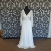 Something Blue Wilderly Bride Size 16 Ivory Chiffon Long Sleeve Aline V-Neck Wedding Dress WEDDING DRESSES
