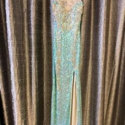 Something Blue NEW ARRIVALS Size 0 Aqua Primavera Sequin