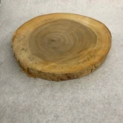 Something Blue Wood Cookie Wood Tan Size Approx 10"-13" WOOD DECOR