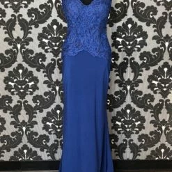Something Blue Cameron Blake 116667 Formal Lace/Chiffon Royal Size 6 FORMAL/MOTHER'S DRESSES