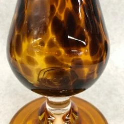 Something Blue DECOR Taper Candle Holder Glass Amber Size 14" CANDLES