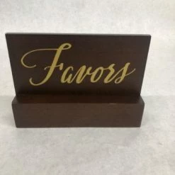 Something Blue David Tutera Sign Wood Gold Brown Size 4.5" X 6" SIGNS DECOR