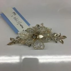 Something Blue Wedding Size 4.75 In Gold Marionat Pearls/Tulle NEW ARRIVALS