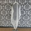 Something Blue E2-6225 Rose Veil Tulle/Beads Light Ivory Size Beaded/Embroidered Lace VEILS