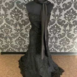 Something Blue Montage 212978 Formal Lace/Beading Black Size 12 FORMAL DRESSES FORMAL/MOTHER'S DRESSES