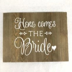 Something Blue DECOR Sign Wood/Vinyl Brown/White Size 15.75"x12" SIGNS