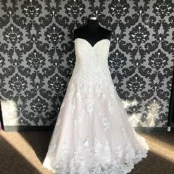 Something Blue WEDDING DRESSES Essense Of Australia D2735 Women's Wedding Dress Lace/Tulle