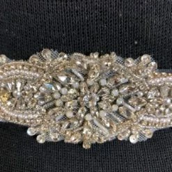 Something Blue Martina Liana BT5037-Layla DM Belt Beaded Ivory Size 18 "AS IS"