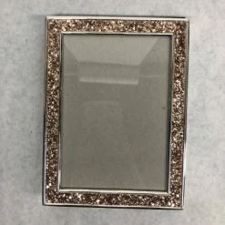 Something Blue Frame Glass/Glitter Copper/Silver Size 5 X 7 SIGNS DECOR