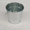 Something Blue DECOR Bucket Galvanized Silver Size 4.25"x4.25" CONTAINER