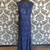 Something Blue R&M Richards Formal Lace/Sequin Navy Size 12