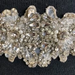 Something Blue BELTS Amalee Ariella Belt- Lynette Belt Rhinestone/Pearl Ivory "AS IS"