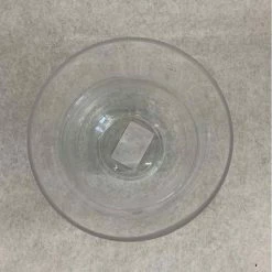 Something Blue Vase Glass Clear Size 8" Urn VASES DECOR