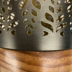 Something Blue Better Homes And Gardens Candle Holder Metal/Wood Brown/Gray/Gold VASES DECOR