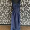 Something Blue FORMAL/MOTHER'S DRESSES Size 16 Navy Belosie Floor Chiffon Sleeveless FORMAL DRESSES