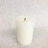 Something Blue Pillar Candle Wax Ivory Size 3.75" CANDLES DECOR