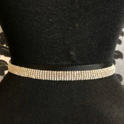 Something Blue Marionat 1089 Belt Satin/Rhinestone Silver/Ivory Size 28" NEW ARRIVALS