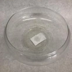 Something Blue Vase Glass Clear Size 10" Garden Dish VASES