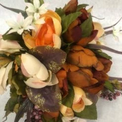 Something Blue Bouquet Floral Fall Size 12" FLORAL DECOR