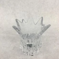 Something Blue Wedding Mikasa Vase Crystal Clear Size 4" Irregular VASES