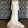 Something Blue Mori Lee Wedding Dress Lace/Tulle Ivory Size 32W 3/4 Length WEDDING DRESSES