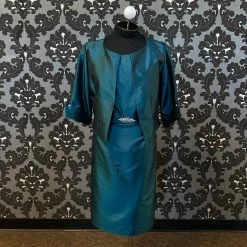 Something Blue Jade By Jasmine J145013 Formal Organza Navy Size 14 FORMAL/MOTHER'S DRESSES