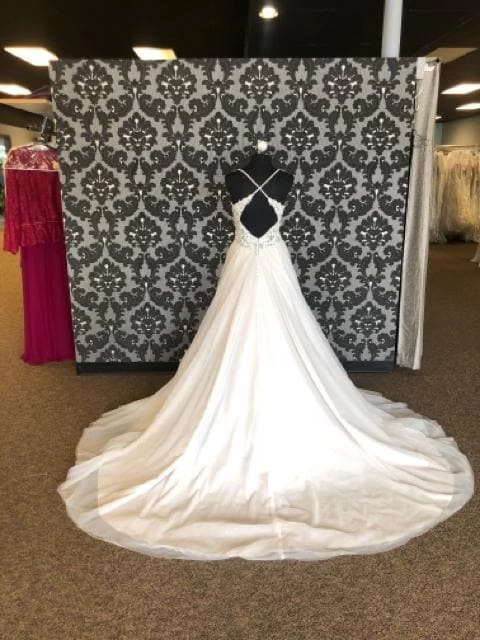 Something Blue Mori Lee Women's Wedding Dress Sequin/Tulle Ivory Size 10 A-line WEDDING DRESSES 6 Something Blue Mori Lee Women's Wedding Dress Sequin/Tulle Ivory Size 10 A-line WEDDING DRESSES