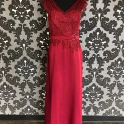 Something Blue Jade By Jasmine K178022 Women's Formal Tulle/Poly Black Cherry