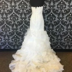 Size 14 Off White Pronovias Lace Strapless Mermaid Modified Sweetheart