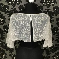 Something Blue NEW ARRIVALS Davids Bridal CMB518 Jackets Beaded Ivory & Silver Size 12 Jacket ACCESSORIES