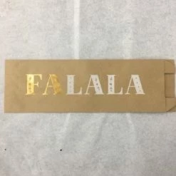 Something Blue Wedding 5" X 16.5" Paper Wine Bag Gold/White FaLaLa