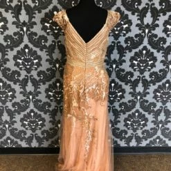 Something Blue Ivonne D 118D13 Women's MOB Lace Size 14 Floor Cap Sleeve