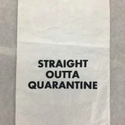 Something Blue Wedding Black/White Wine Bag Quarantine