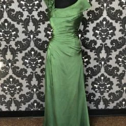 Something Blue Jade By Jasmine J4408 Formal Chiffon Green Size 8