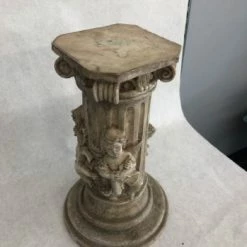 Something Blue DECOR Pillar Size 12.5" Stone CENTERPIECES