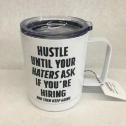Something Blue Wedding Hustle Til Your Haters Ask If You Are Hiring Travel Mug THE PARLOUR
