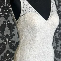 Something Blue Justin Alexander 88017 JULIE Women's Wedding Dress Lace Ivory Size 12 WEDDING DRESSES