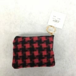 Something Blue Wedding Lib Coin Purse Fleece Plaid