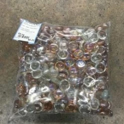 Something Blue Wedding DECOR Filler Glass Clear/Peach 64 Oz