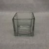 Something Blue DECOR Vase Glass Clear Size 4" Square VASES