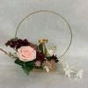 Something Blue 3 Pc Metal Floral Centerpiece Blush/Burgundy/Ivory/Gold DECOR