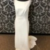 Something Blue Maggie Sottero MS7MC923 Wedding Dress Crepe Ivory Size 10 Sheath