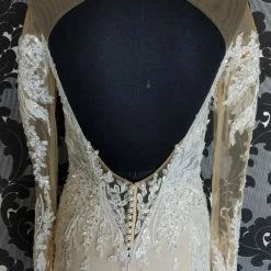 Something Blue WEDDING DRESSES CallaBlanche 121229 Wedding Dress Size 10 Beaded Ivory/Champ Long Sleeve 11 Something Blue WEDDING DRESSES CallaBlanche 121229 Wedding Dress Size 10 Beaded Ivory/Champ Long Sleeve