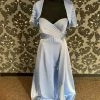 Something Blue Belsoie L3002 Formal Chiffon Sky Blue Size 10 FORMAL DRESSES