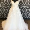 Something Blue WEDDING DRESSES Stella York Wedding Dress Lace/Chiffon Ivory Size 20 A-line