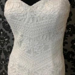 Something Blue Lillian West 6425 Women's Wedding Dress Lace Ivory Size 12
