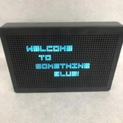 Something Blue DECOR Sharper Image Sign LED Black/Blue Size 11.75"x8" SIGNS