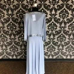 Something Blue JKara Size 6 Light Blue Chiffon And Beaded Formal Dress With Jacket