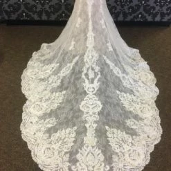 Something Blue Wedding WEDDING DRESSES Martina Liana Women's Wedding Dress Lace Champagne/Ivory Size 12